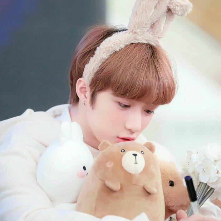 Beomgyu and Plushie
