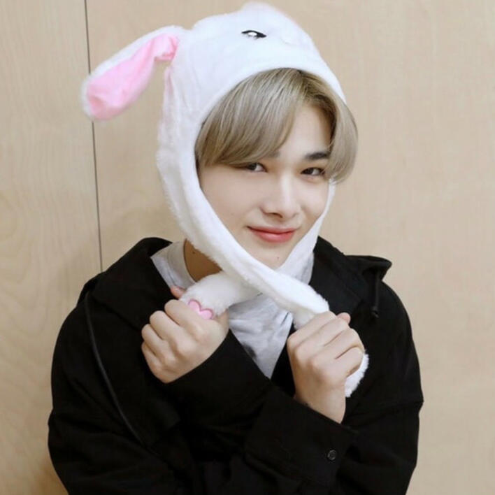 Ni-ki in a bunny hat